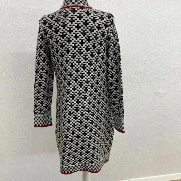 CHICO’S Mystic Checkered Mix Plaid Sweater Coat - Picture 4 of 13